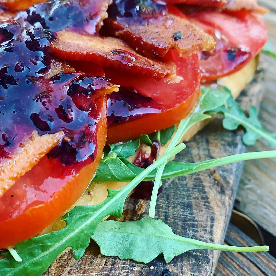 Quick Blackberry Jam BLT