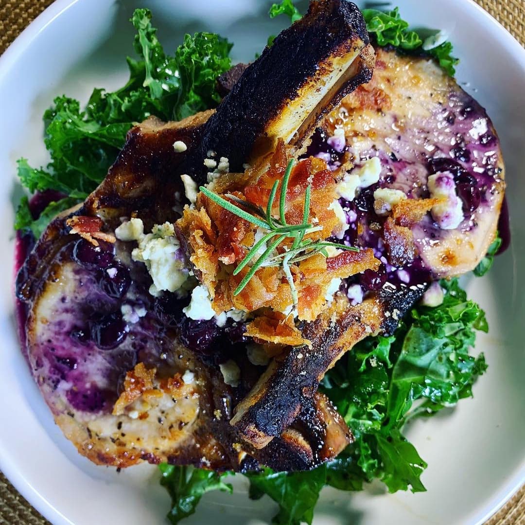 Blueberry Pork Chops