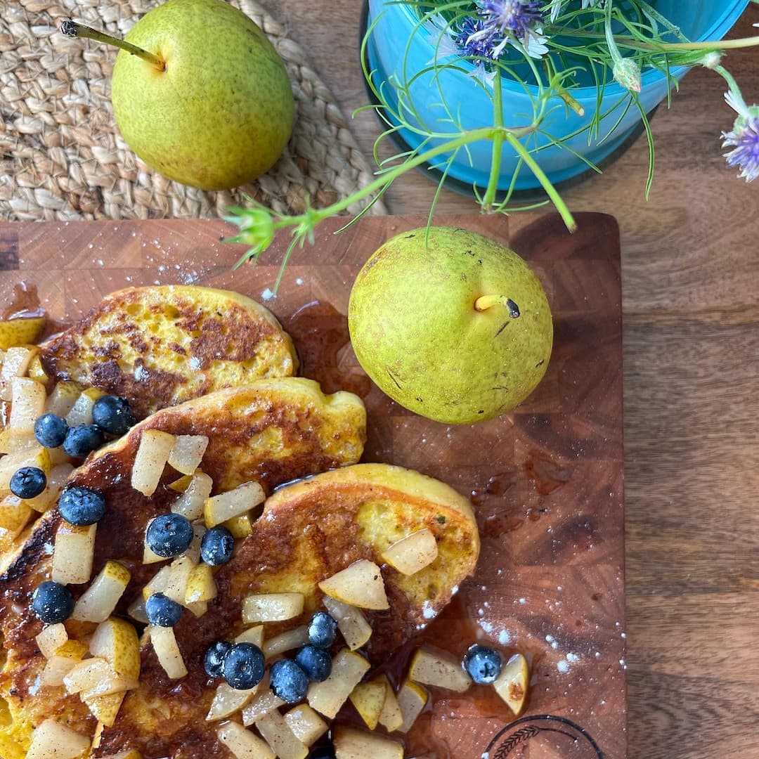 Caramelized Pear French Toast