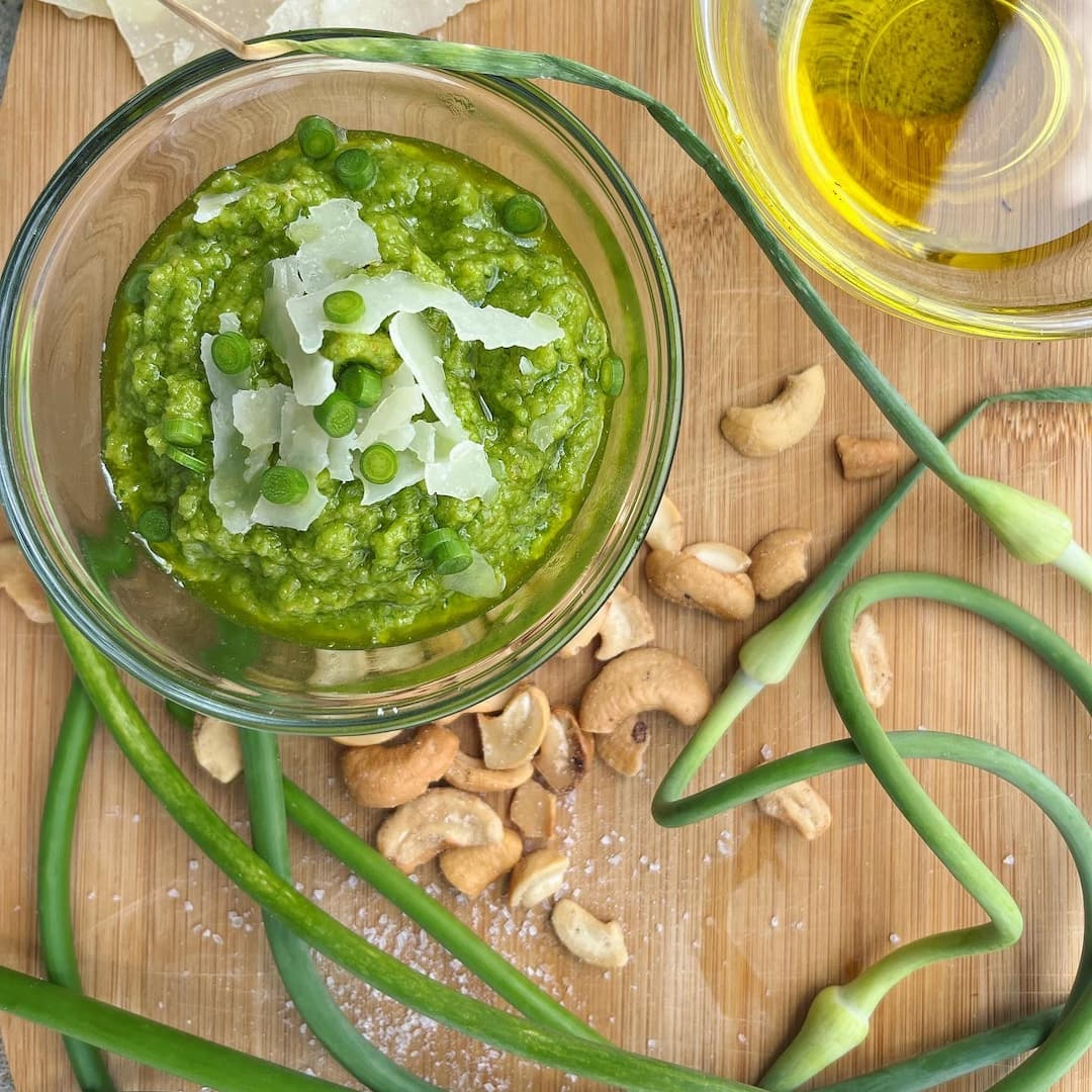 Garlic Scape Pesto