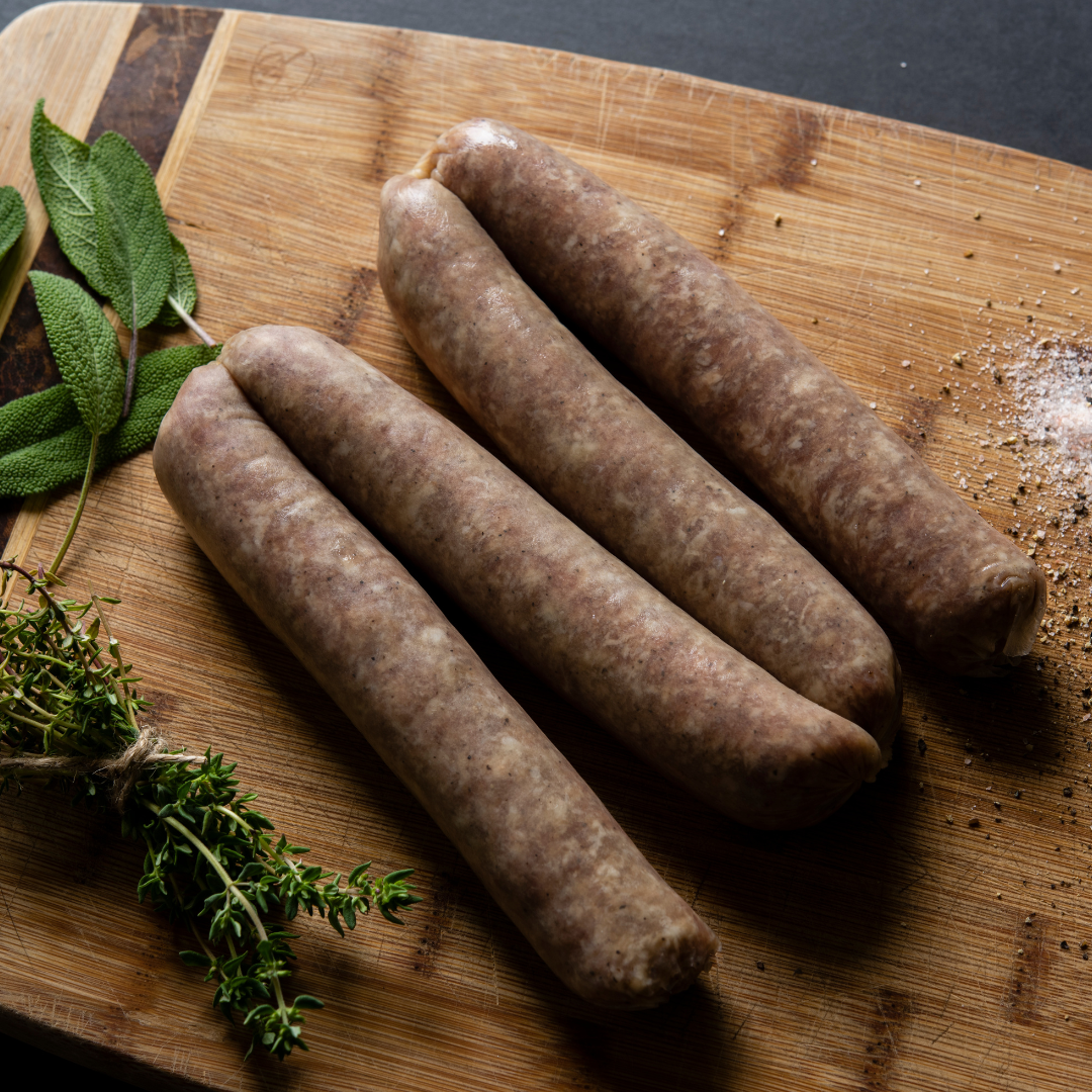 Bratwurst with Persimmons and Chives